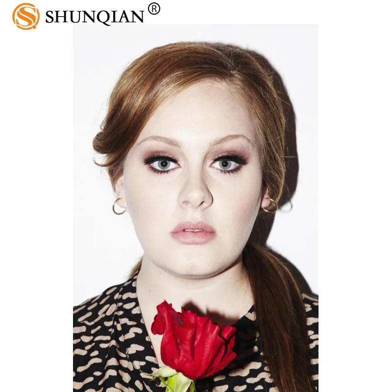 Индивидуальный плакат adele украшение для дома модный настенный из шелковой ткани