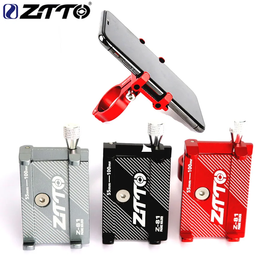 

ZTTO Bicycle Motorcycle Mobile Phone Holder Aluminum Reliable Universal Adjustable GPS Mount Bracket Mount on bike Handlebar