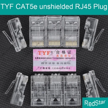 

[ReadStar]100PCS/LOT TYF CAT5e UTP RJ45 (8P8C Plug) Unshielded Connector RJ45 Plug Network plug Type 5 UTP plug