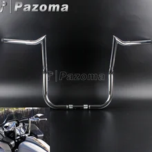 Хромированные мотоциклы 1" 16" Rise Monkey Bars пользовательские руль для Harley комоды Baggers Touring FLHT FLHTC w/обтекатель "летучая мышь"