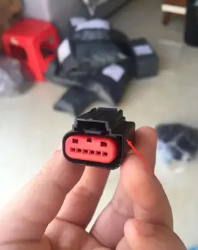 

100pcs/lot 6 Pin/Way Female tyco Accelerator Pedal Position Sensor Throttle Pedal Automobile Connector For FORD GM 1-1419168-1