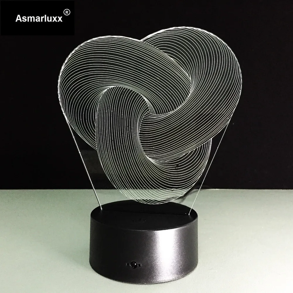 Asmarluxx Abstract 3d led lamp0006