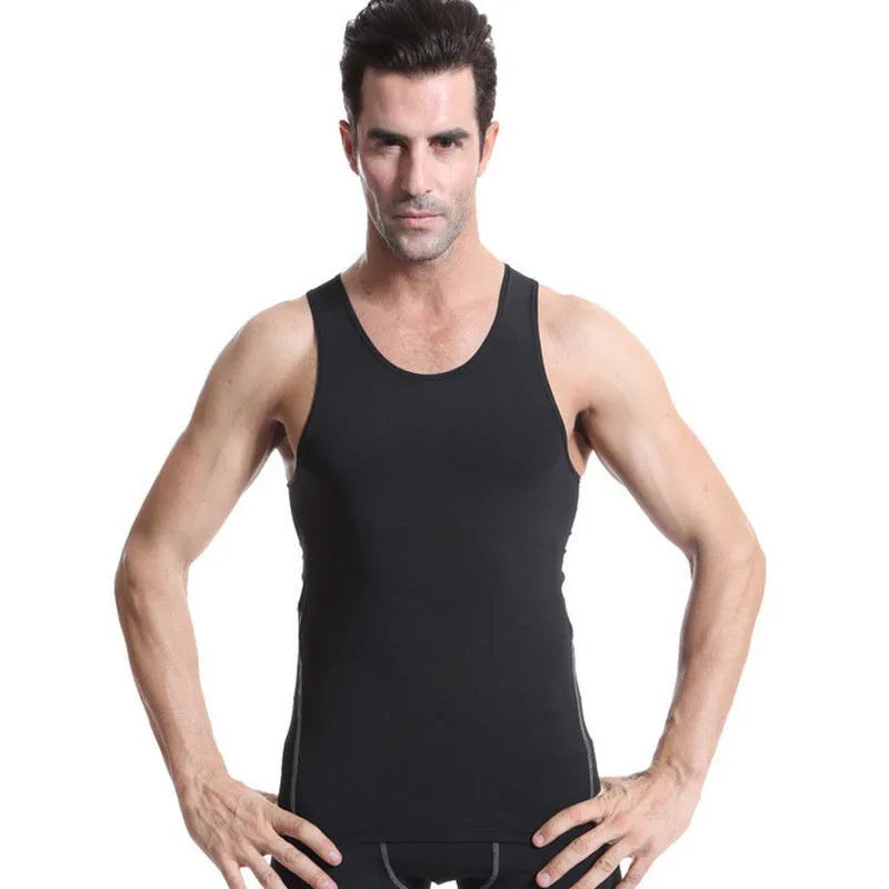 Buy mens sleeveless compression vest summer fashion