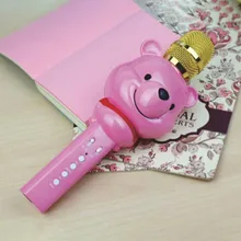 

2018 new U70 cute bear mini microphone cartoon children's handheld multi-function wireless Bluetooth karaoke microphone