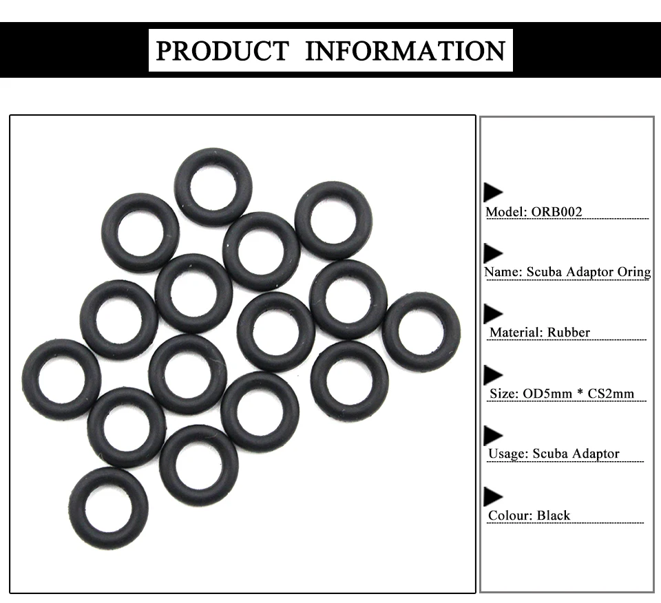 Подводное адаптер станции уплотнение NBR уплотнительное кольцо 5x2 70 Shore 50 шт./100 шт. Pack Бесплатная доставка ORB002