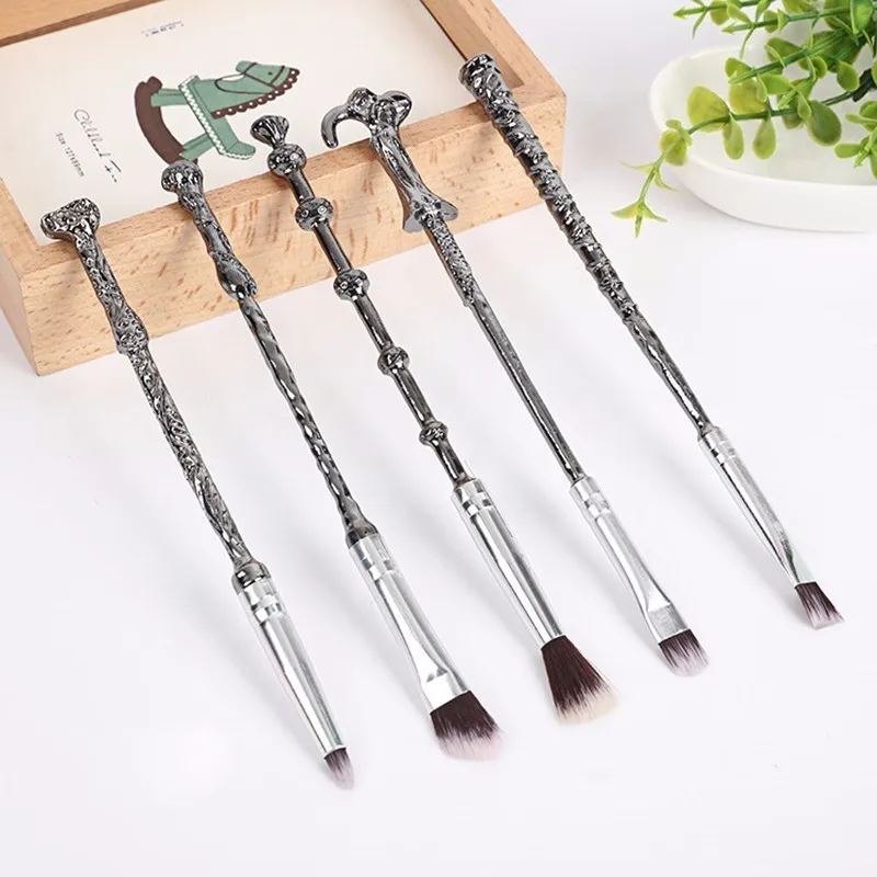 5pcs/set Harry Potter Makeup Brushes Set Professional Portable Magic