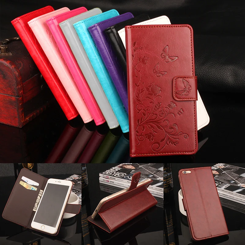 

HongBaiwei Brand Luxury Wallet Leather Cases for Blackview A6 Plus Flip Stand 3D Fashion Flower Card Bag Cover Coque