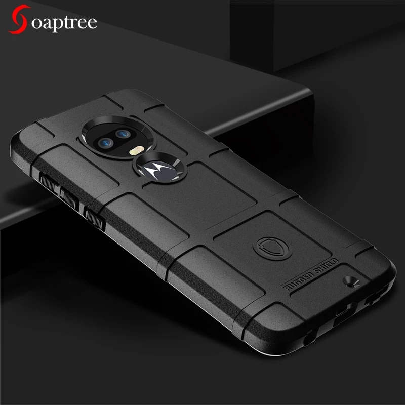 

Soaptree Silicone Shield Cases For Moto G7 Play One Power P40 Case Armor Heavy Protective Cover On for Moto Z3 Play Bumper Funda