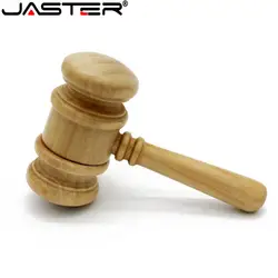 JASTER оптовая продажа бесплатная доставка деревянный usb флэш-накопитель gavel модель молотка 32 ГБ/16 ГБ/8 ГБ/4 Гб памяти usb флешка привод maple wo