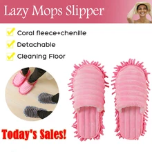 1 par de mopas de polvo zapatillas casa perezosa pulido de suelos limpieza fácil pie calcetín zapato cubierta zapatillas mopa