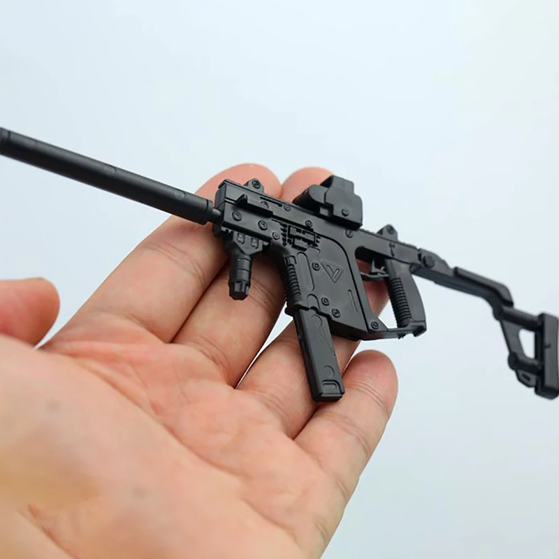 

2PCS/Set 1/6 Scale KRISS Vector +MP5SD5 Submachine Guns Model 1:6 Plastic Assembled Puzzle Weapon annex Military F 12" Soldier