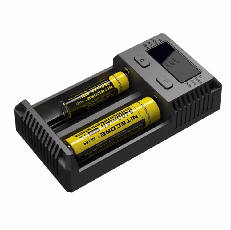 Новинка зарядное устройство NITECORE I2 с американским кабелем 2 слота для батарей AA AAA