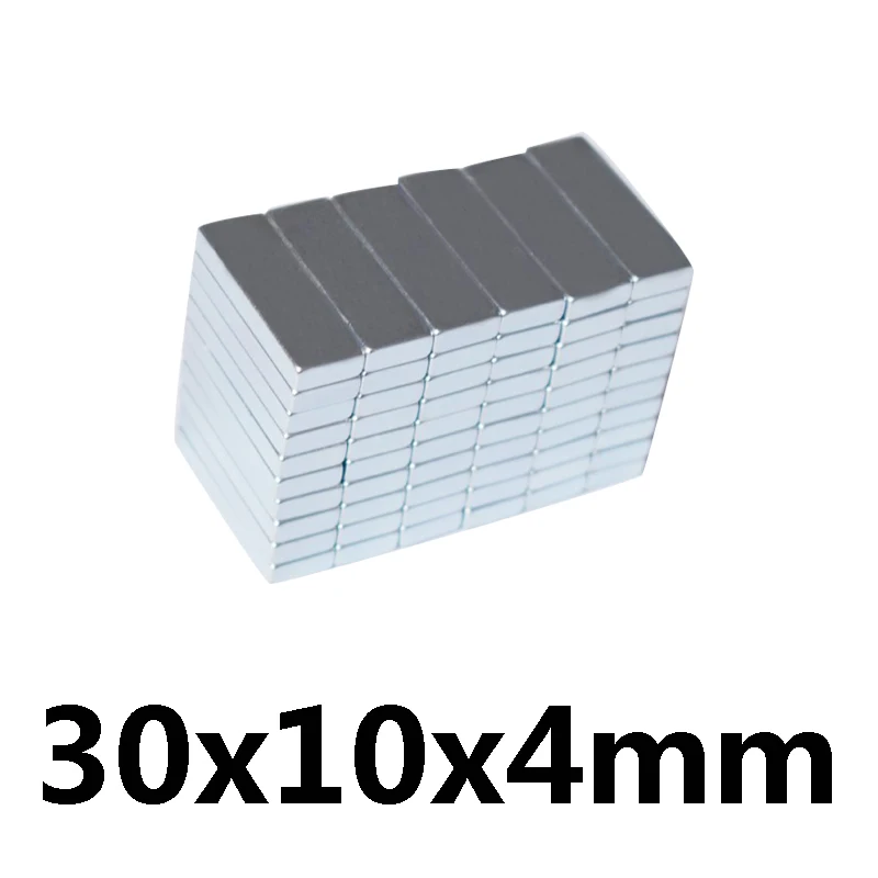 10/50/100/500 шт. N35 супер сильное 30x10x4 мм редкоземельный постоянный магнитный блок