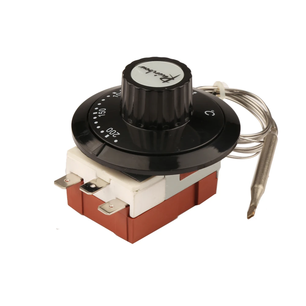 Term/ómetro termostato capilar con caja impermeable interruptor de temperatura AC 220 V 0 40 /°C