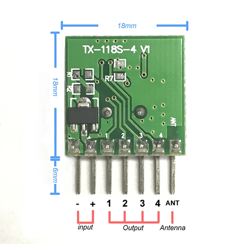 Home › Products › Digital Watch › 433Mhz Superheterodyne RF transmitter Encoding module EV1527 2262 Coding 4 channel Wireless 433 Mhz Remote control DIY Kits Airpods Fashion Fruit Ice Cream Pattern Soft Silicone Protective Cover Shockproof Carrying Case Bag with Lanyard for Airpods 1/2 Chargi