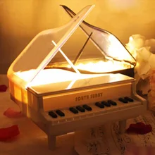 Классическое пианино сенсорный светодиодный Светодиодный ночной Светильник рождественских подарков для спальни ночники атмосферный ночник Рождественская домашняя одежда