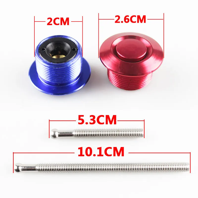 

Universal Push Button Billet Mini Hood Pins Lock Clip Kit Car Quick Latch New For FORD Mustang 4.6L V8 96-04 RS3-ENL012