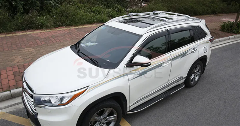 Подходит для Toyota Highlander Kluger багаж крыши рейки поперечины ПОПЕРЕЧНЫХ 4 шт