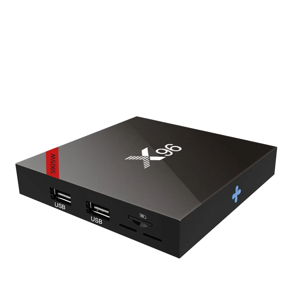 X96 Amlogic четырехъядерный Android 7,1 tv Box 2,4G Wifi 4 K* 2 K HD tv BOX H.265 Miracast Airplay X96W комплект bluetooth Top Box PK H96 Max