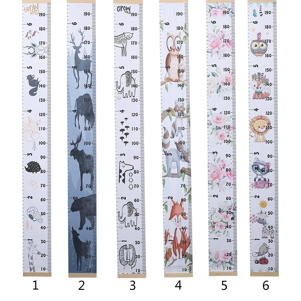 

Kids Height Measurement Sticker on The Wall Cartoon Animal DIY Stickers for Children Gift Family Decoration Height Growth Chart