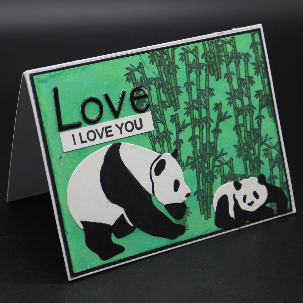  China Panda Metal Cutting Dies Stencils For DIY Scrapbooking Craft Dies Photo Frame Invitation Stam - 32963374267