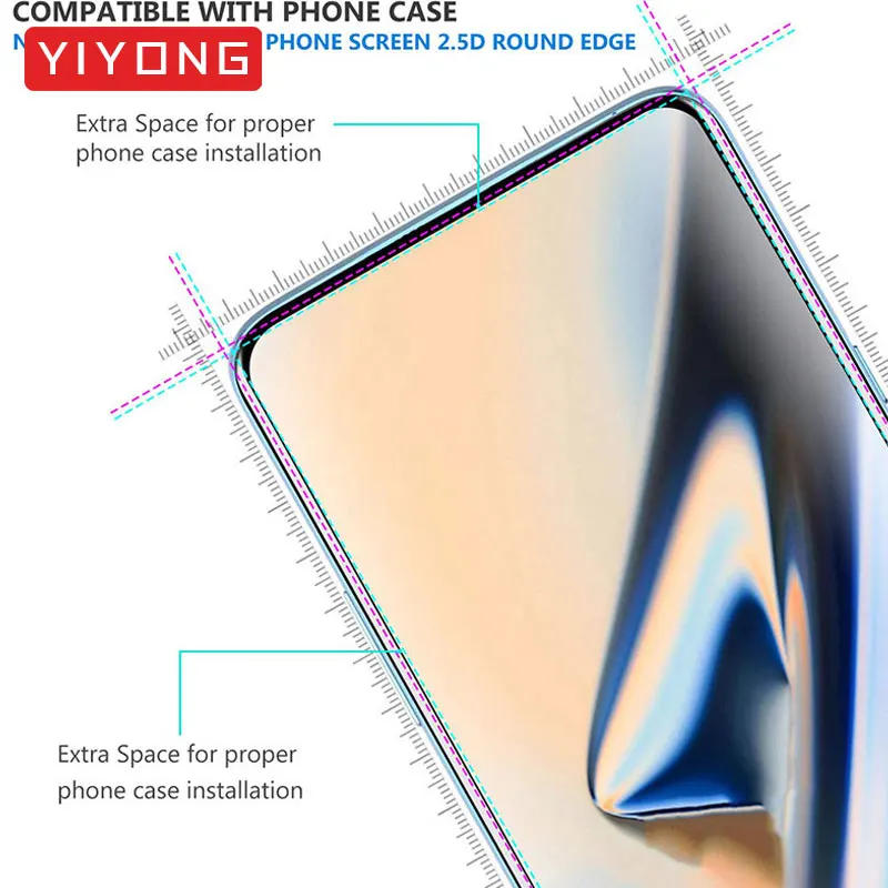 YIYONG 5D полное покрытие стекло для OnePlus 7 7T Pro 5 5T 6T закаленное 3D изогнутая защита