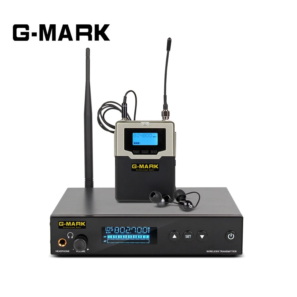 G-MARK PSM 500 In Ohr Monitor live system UHF wireless Stereo Persönliche Empfänger Bühne kopfhörer 1 kanal 1 Sound Kopfhörer G-MARK PSM 500 In Ohr Monitor live system UHF wireless Stereo Persönliche Empfänger Bühne kopfhörer 1 kanal 1 Sound Kopfhörer