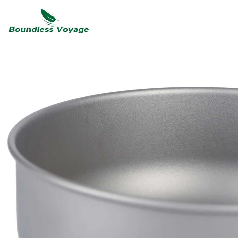 Boundless Voyage Outdoor Camping Picnic Ultralight 3pcs Titanium Bowl Pan Plate Dish Set Cookware Tableware Dinnerware Boundless Voyage Outdoor Camping Picnic Ultralight 3pcs Titanium Bowl Pan Plate Dish Set Cookware Tableware Dinnerware