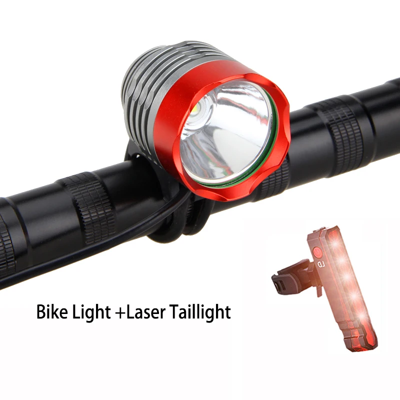 Sale 8000 lumen T6 LED Bicycle Light Headlamp Front Head Torch Bike Headlight with Battery Pack+Charger 43