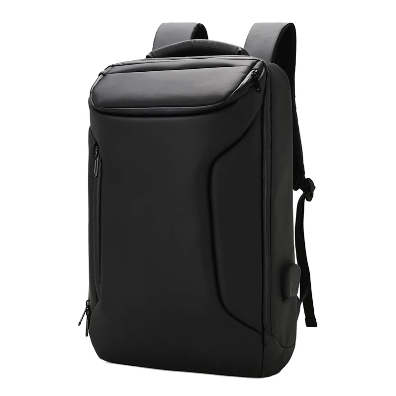 

Work Men Backpack Business Bag Unisex Black Ultralight Backpack Thin Back Pack Slim Laptop Backpack Men