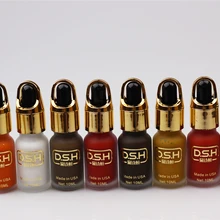 5 Шт. Смешать Цвет Импорт Перманентный Макияж MicroPigment Косметический Руководство Татуировки Чернила, Краска 10 МЛ/Бутылка Для 3D Брови подводка для глаз Для Губ