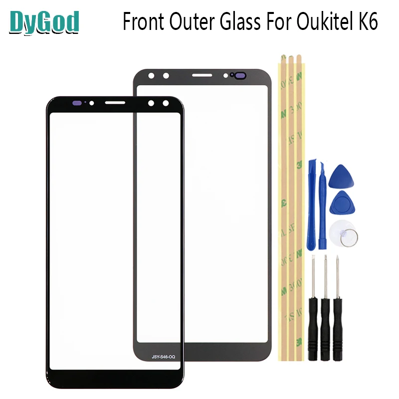 

6.0inch For Oukitel K6 Touch Screen Panel Front Outer Glass Lens Digitizer Replacement Touchscreen with Tools