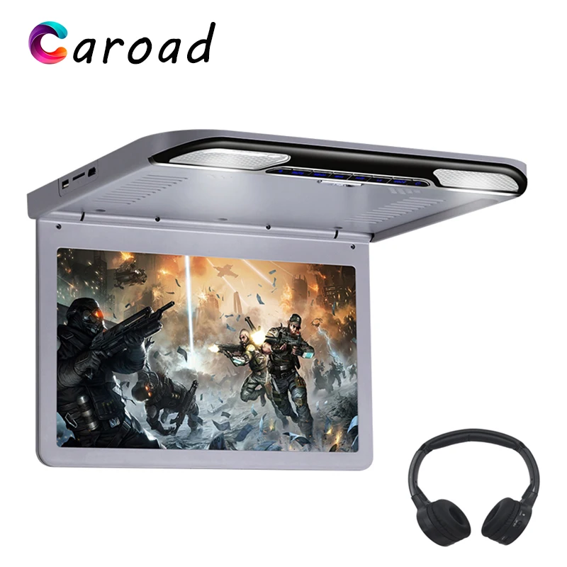 

MP5 Player 13.3 Inch Full HD 1080P IPS Digital Screen Car Roof Monitor Support USB/SD/HDMI/IR/FM Transmitter/Speaker Car Display