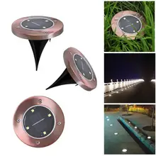 

Waterproof 4LED Solar Underground Light Solar Power Buried Light Ground Lamp Outdoor Path Way Garden Decking Solar LED Lamp