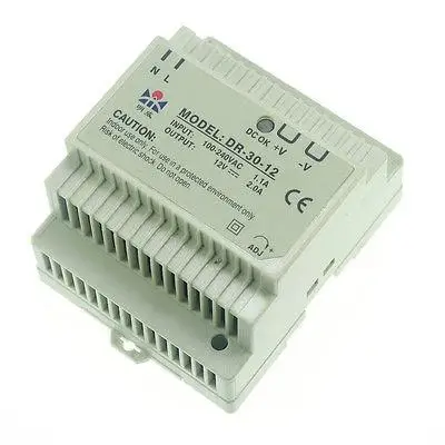 

30W LED Din Rail Mounted 12VDC 2A Output Industrical Switching Power Supply 100-240VAC