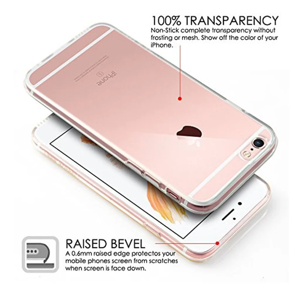 Чехол для телефона s для iPhone 5, 5S, SE, 6, 6 s, 7, 8 X Max, чехол, мягкий прозрачный силиконовый чехол, задняя крышка для iPhone 6, 6 s, 7, 8 Plus, чехол