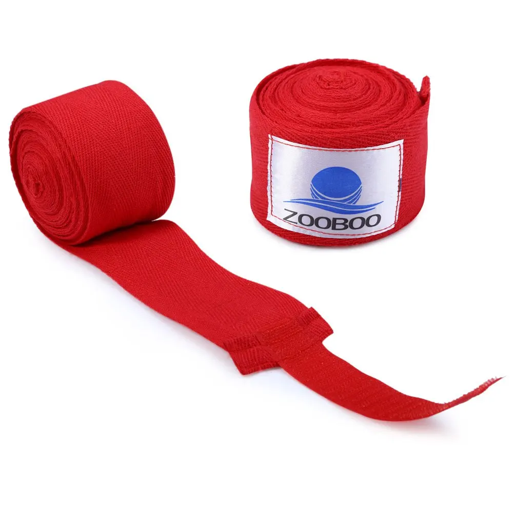 1 Pair Zooboo 5cm Width 3M Length Cotton Hand Boxing Wrist Sports Strap
