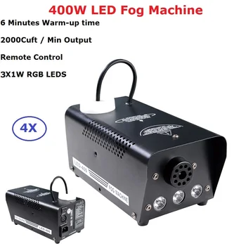 

4XLot High Quality LED RGB Color 400W Wireless Remote Control Smoke Machine DJ Disco Fogger Machine For Stage Effect Lights