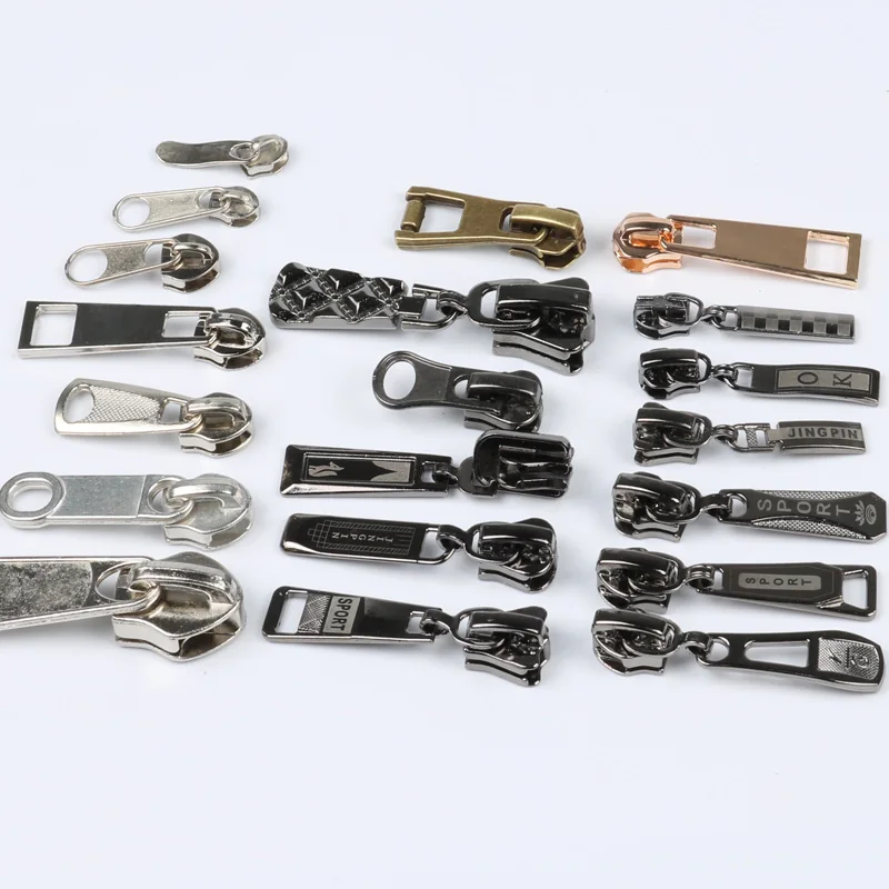 Zipper Head Full set of mixed 3rd No. 5th 8th Bag Clothing resin Metal zipper Accessories | Дом и сад