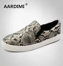 2017 heißer frühling designer schlangenleder frauen wohnungen schuhe mode flache schuhe frau vintage weichem leder auf müßiggänger
