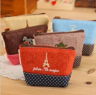 

Free ship!1lot=20pc!Cotton small fresh wave coin purse / multi-functional small Storage bag/mini wallet/ pouch/pencil bag