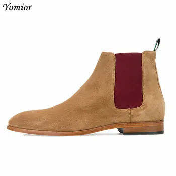 men's handmade vintage leather ankle boots