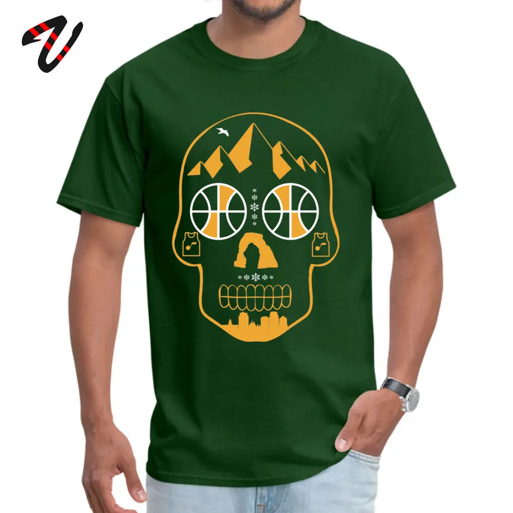 Utah Sugar Skull Personalized Short Sleeve Tees Summer Fall O-Neck 100% Cotton Men T-Shirt Personalized Clothing Shirt 2018 New Utah Sugar Skull10661 dark