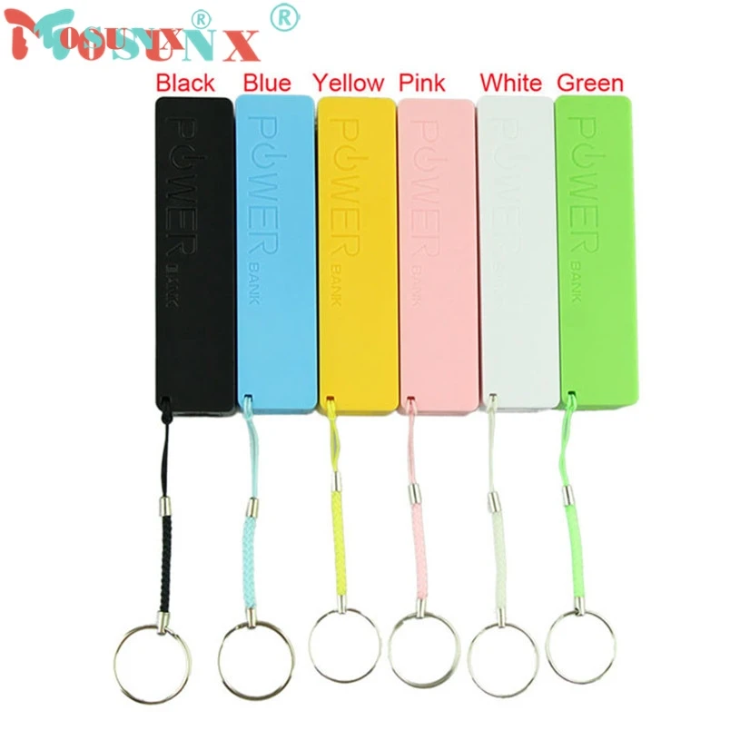 Mosunx Portable Power Bank 18650 font b External b font Backup Battery Charger With Key Chain
