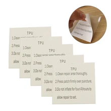 5 шт. стекло самоклеящаяся палатка ремонт жизни кольцо ТПУ батуты водонепроницаемый патч полупрозрачная паста Портативный надувная лодка Металл