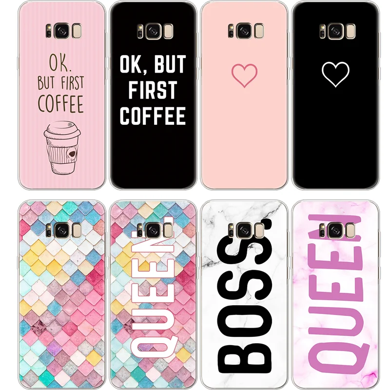 

Heart Printed Case For Samsung Galaxy S8 S9 Plus J2 J3 J5 J7 Prime S5 S6 S7 Edge A3 A5 A6 A8 2016 2017 2018 Note 8 9 Queen Cover