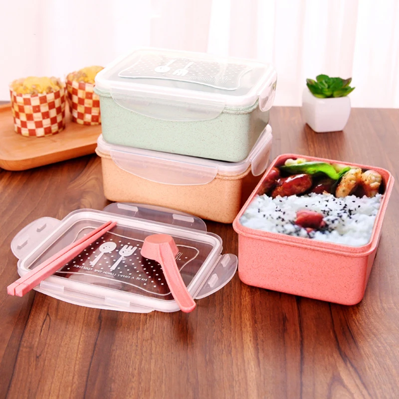 

Kitchen Organizer Refrigerator Food Storage Box Fruit Vegetable Sealed Storage Boxes Rectangular Creative Lunch Box