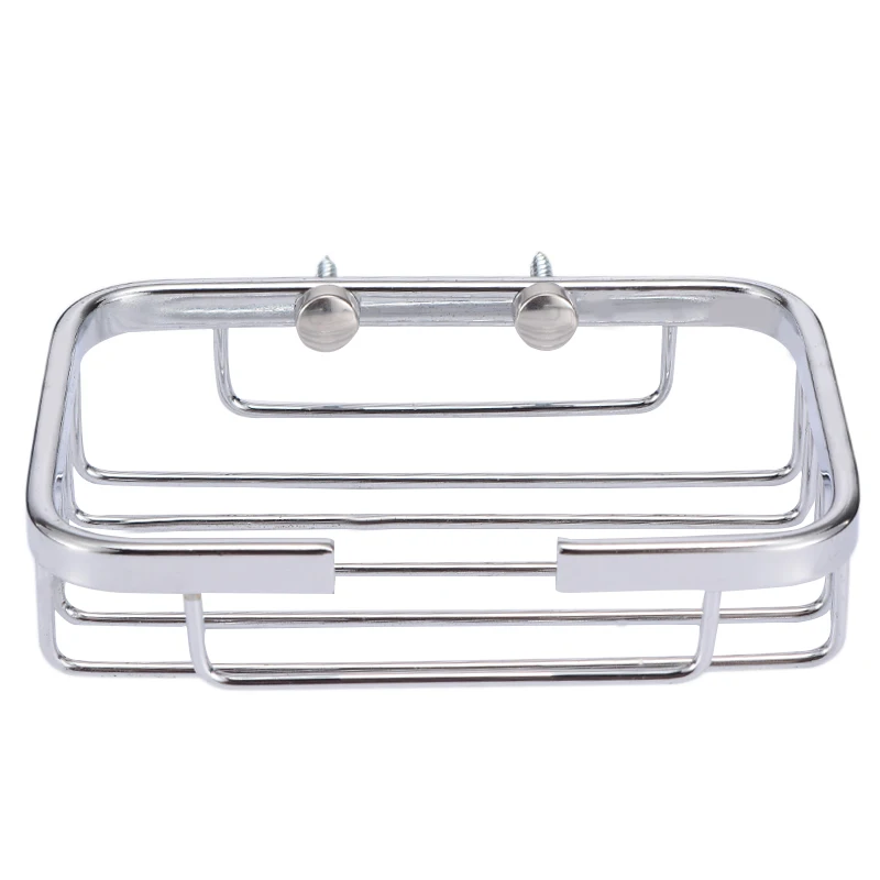 Shower Soap Holder Wall Mounted Bathroom Storage Box Container Soap Dish Basket Stainless Steel