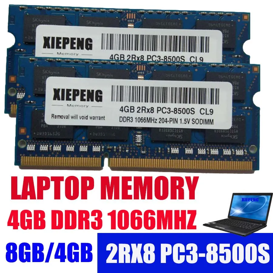

Notebook Memory 8GB 2Rx8 PC3-8500S RAM DDR3 2G 1066 MHz 4gb pc3 8500 for RV410 RV411 RV415 RV511 R540 R429 R428 R480 R439 Laptop