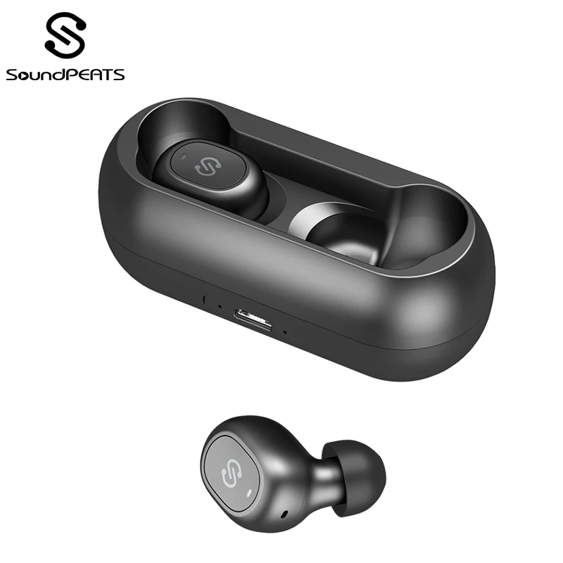 Economici SoundPEATS TWS Bluetooth 5.0 Auricolari In Ear Auricolari Stereo Dei Bassi Del Suono Mini Vero Wireless Auricolari Bluetooth Senza Fili